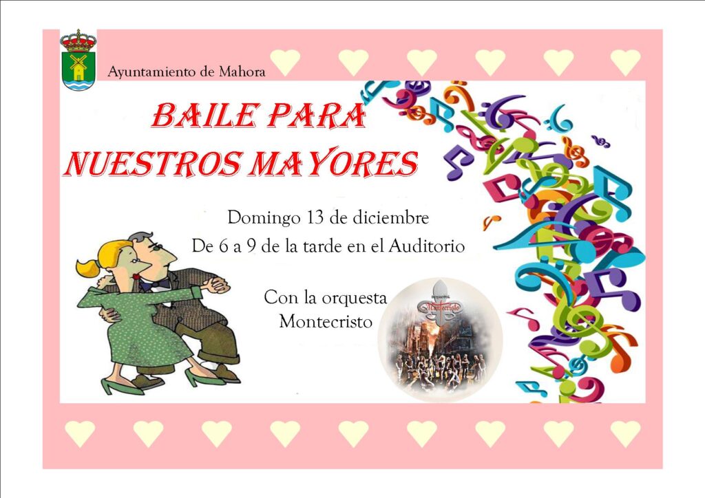 Cartel baile ancianos