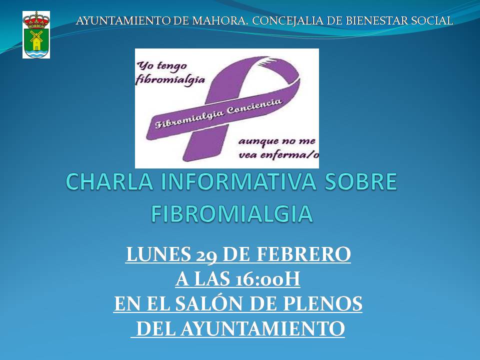 cartel Charla Fibromialgia